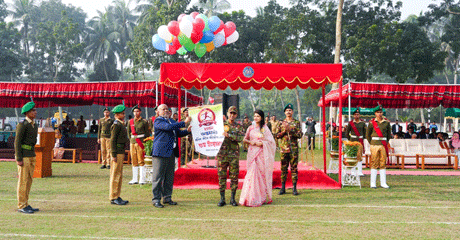 বরিশাল ক্যাডেট কলেজের বার্ষিক ক্রীড়া প্রতিযোগিতা উদ্বোধন